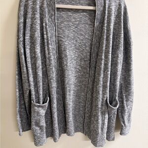 Madewell Heather Gray Open Front Cardigan